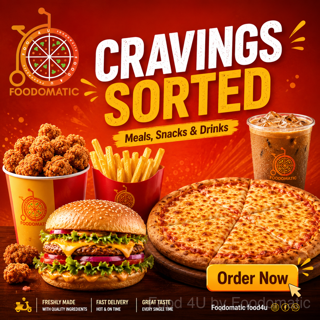 Office Lunch – Popcorn + Burger + Drink ₹199
