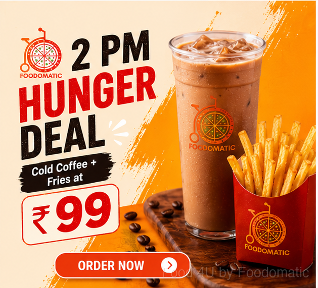 Lunch Starter – Burger + Fries + Drink ₹99